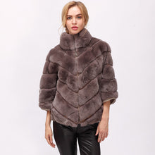 Load image into Gallery viewer, CNEGOVIK 2018 winter short rabbit fur real fur batwing coat short real fur coat womens Winter
